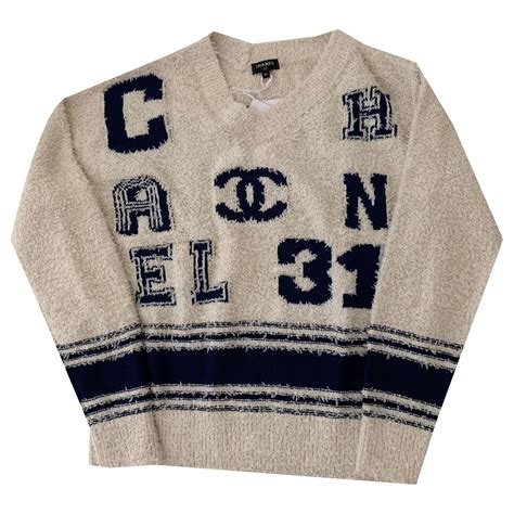 chanel männer pullover|authentic Chanel logo sweater.